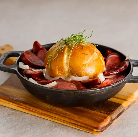 Pão de Alho com Calabresa